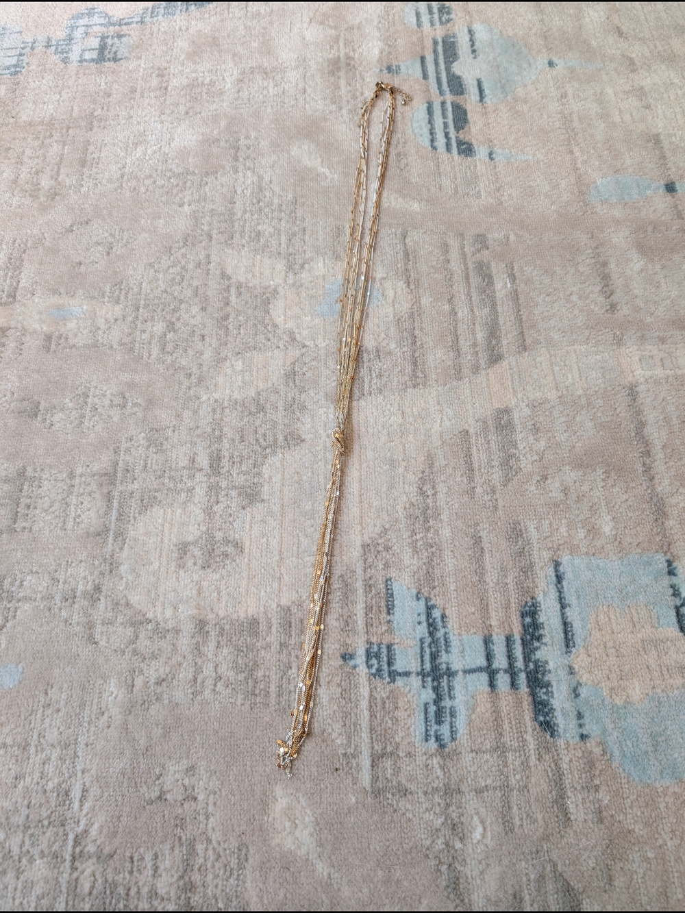 Gold Multi-Strand Women's Necklace, New From The Bay. Never Worn.